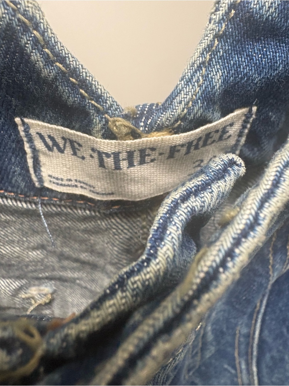 Free People Barrel Shorts Blue Denim Shorts - Picture 8 of 8